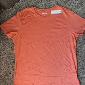 Lands' End Women's Short Sleeve Tee in Coral